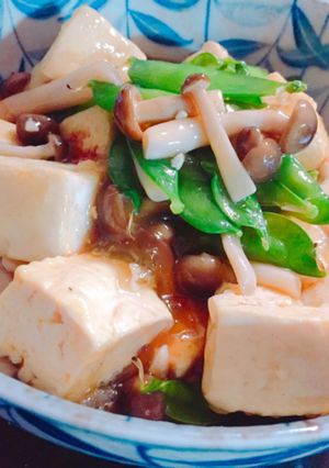 きのこたっぷりポカポカあんかけ豆腐-レシピのメイン写真