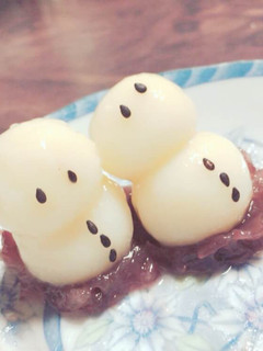 お子様と一緒に♡白玉の雪だるま-レシピのメイン写真