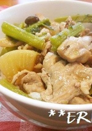 豚肉とかぶの中華風あんかけ丼♪♪-レシピのメイン写真