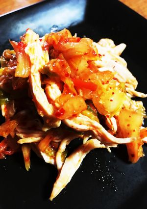鶏肉キムチ和え-レシピのメイン写真