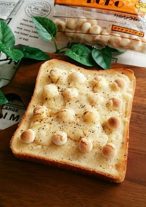 卵ボーロとチーズのトースト-レシピのメイン写真