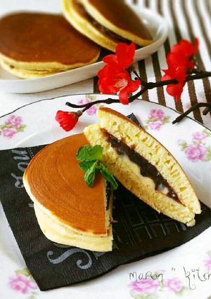 ふわっもちっ♥洋風あんバターどら焼き-レシピのメイン写真