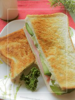 胡瓜・ハム・チーズのトーストサンド-レシピのメイン写真