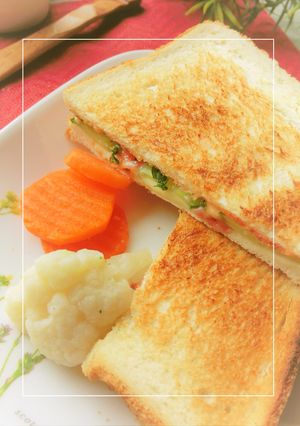 ベーコン×胡瓜×チーズのトーストサンド-レシピのメイン写真
