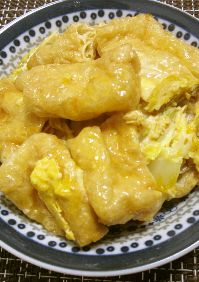 薄揚げと白菜の卵とじ-レシピのメイン写真