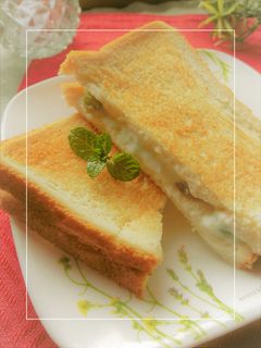 クランベリーYG×バナナ トーストサンド-レシピのメイン写真