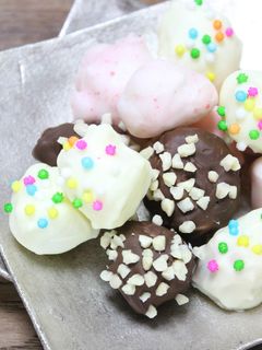 レンジでチン♪余ったお餅でチョコおかき♡-レシピのメイン写真