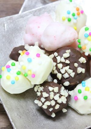 レンジでチン♪余ったお餅でチョコおかき♡-レシピのメイン写真