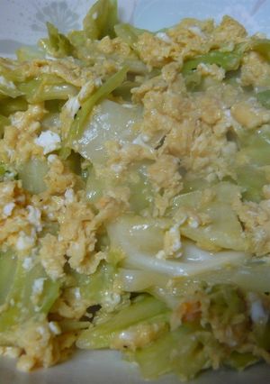 15分でキャベツと卵の味王炒め-レシピのメイン写真