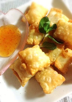 お餅とベーコンのサクッモチッ『包み揚げ』-レシピのメイン写真
