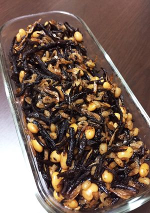 栄養満点!干しエビとひじきの炒め煮-レシピのメイン写真
