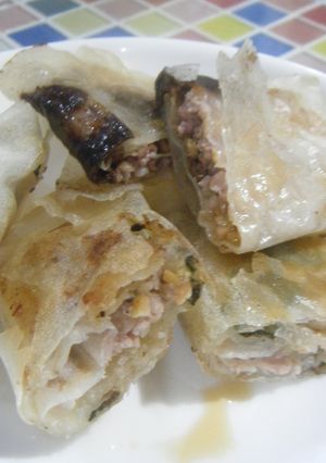 簡単絶品！ひきわり納豆と豚ひき肉の春巻き-レシピのメイン写真