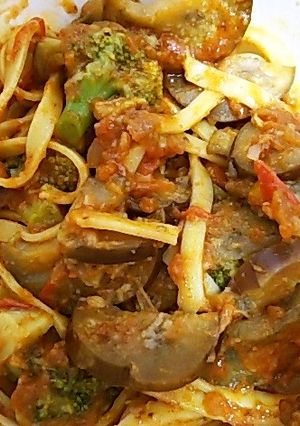 アボカドとトマトと茄子のミートスパゲティ-レシピのメイン写真