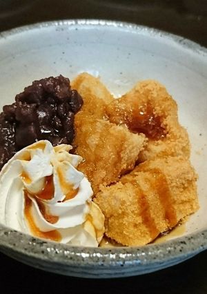余ったお餅で「揚げ餅の和スイーツ」-レシピのメイン写真