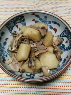 麺つゆで、長芋と豚肉の簡単煮-レシピのメイン写真