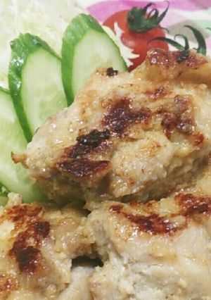 鶏もも肉のゴマ味噌にんにく漬け焼き-レシピのメイン写真