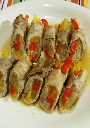 やわらか豚肉のロール巻き焼き-レシピのメイン写真