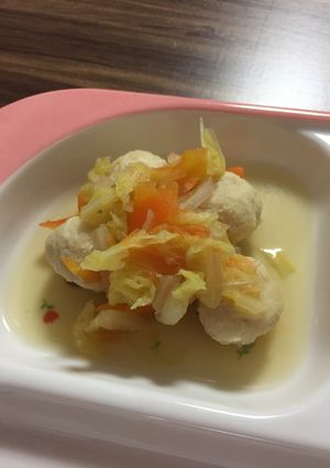 離乳食☆後期 肉団子の野菜あんかけ-レシピのメイン写真