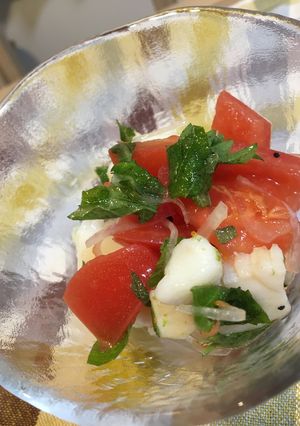 簡単♪トマトとイカのマリネ風サラダ-レシピのメイン写真