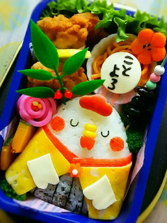 キャラ弁 酉年にわとりちゃん弁当-レシピのメイン写真