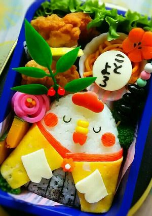 キャラ弁 酉年にわとりちゃん弁当-レシピのメイン写真