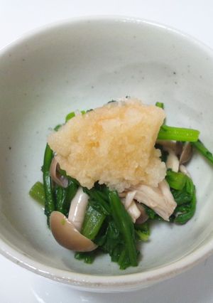 しめじと春菊のおろしポン酢-レシピのメイン写真