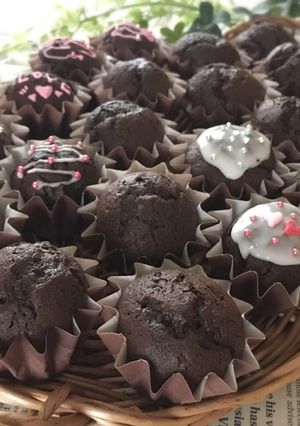ミニカップケーキ♡バレンタイン大量生産♪-レシピのメイン写真