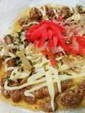 納豆と卵だけ？！サクサクお好み焼き(笑)