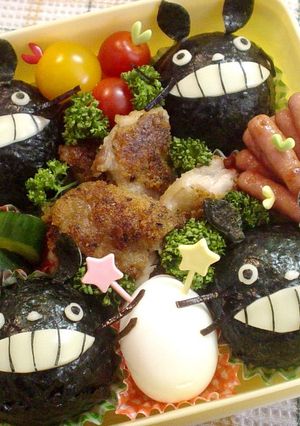 トトロのコロコロおにぎり♪(キャラ弁)-レシピのメイン写真