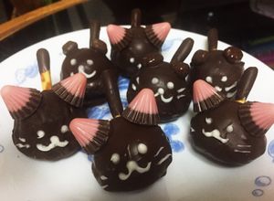 バレンタイン★子供と簡単可愛いねこチョコ-レシピのメイン写真