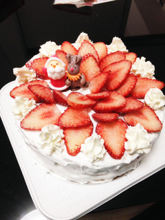 クリスマスデコレーションケーキ-レシピのメイン写真