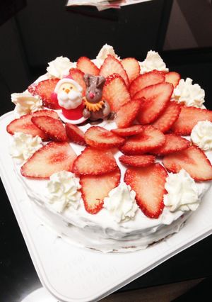 クリスマスデコレーションケーキ-レシピのメイン写真