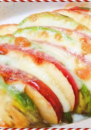 アボカドとリンゴの蜂蜜チーズ焼き★前菜-レシピのメイン写真