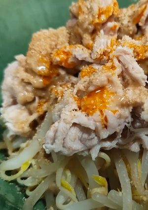 簡単!もやしと柔らか豚のごましゃぶサラダ風-レシピのメイン写真