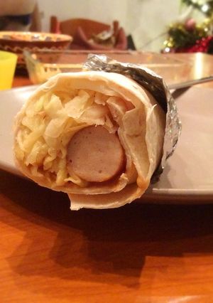 たっぷりキャベツ&ソーセージのラップ-レシピのメイン写真