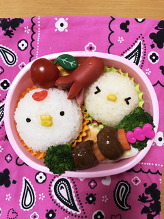 簡単★かわいい★親子のとりさんお弁当-レシピのメイン写真