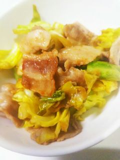 キャベツと豚バラのポン酢炒め-レシピのメイン写真