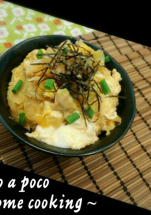 白菜で親子丼(白菜と鶏肉の卵丼)-レシピのメイン写真