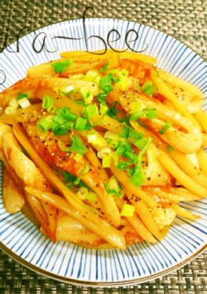 節約60円♡ちくじゃが甘辛バター醤油炒め-レシピのメイン写真