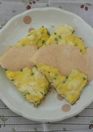 豆腐のオープンオムレツ明太マヨがけ-レシピのメイン写真