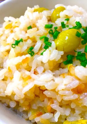 お餅アレンジ☆銀杏のもちもち炊き込みご飯-レシピのメイン写真