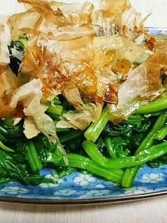 超簡単!ほうれん草の胡麻油風味お浸し!-レシピのメイン写真