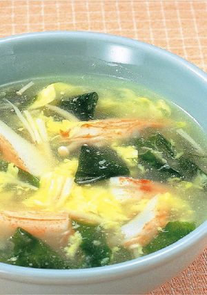 カリブとわかめのスープ-レシピのメイン写真