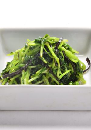豆苗の塩昆布和え ナムル風-レシピのメイン写真