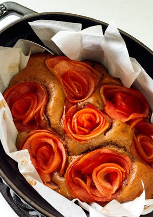 ストウブdeアップルローズチョコケーキ-レシピのメイン写真