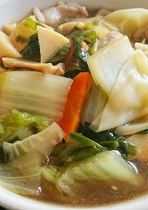白菜トロトロ野菜が主役のワンタンスープ-レシピのメイン写真