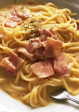 牛乳で簡単！カルボナーラ-レシピのメイン写真