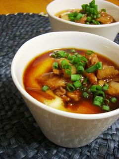 秋味♪なめたけのあんかけ茶碗蒸し♪-レシピのメイン写真