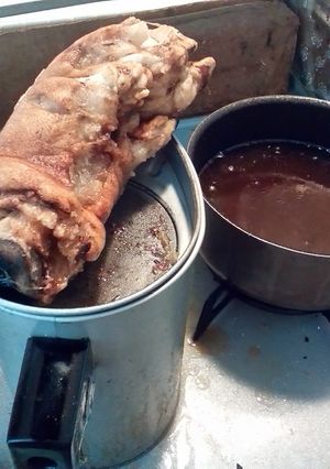 安全!豚足を気軽に揚げて食す(^_-)-レシピのメイン写真