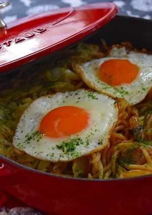 ストウブでお鍋一つで焼きそば-レシピのメイン写真